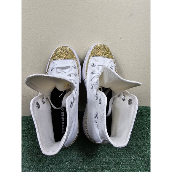 Converse by You Chuck Taylor All Star Platform Rhinestone Bling Womens 5.5 Shoes - Picture 6 of 12